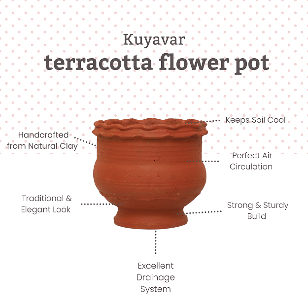 Flower pot - 20x17.5 cm - pack of 2