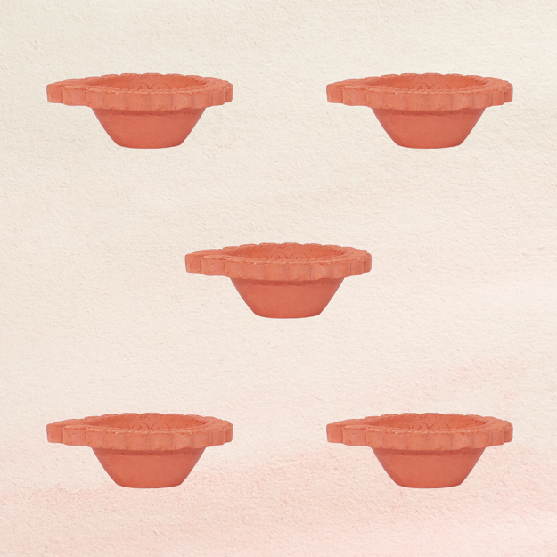 Diya Decorative Small - 8x3 cm - pack of 5