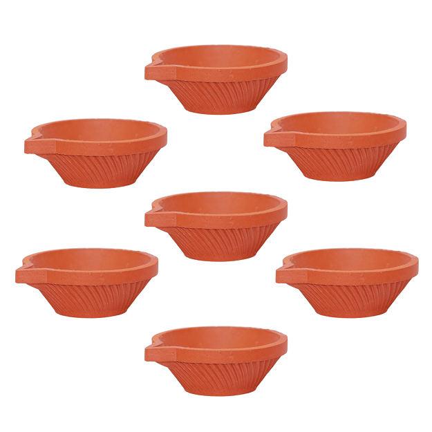 Diya - 9.5x4 cm - pack of 7