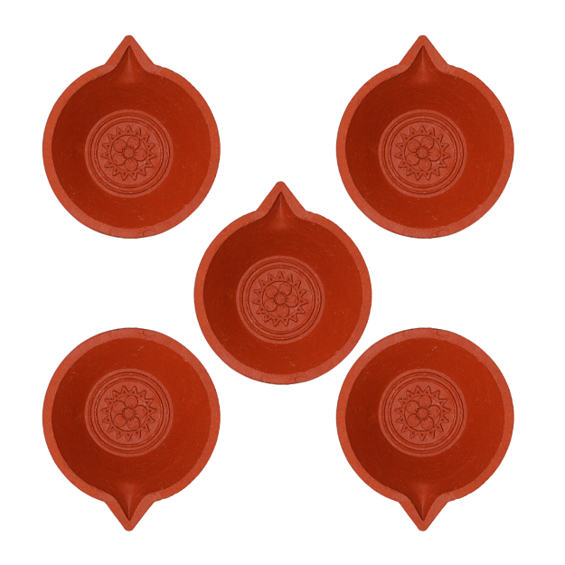 Diya - 8.5x3.5 cm - pack of 5