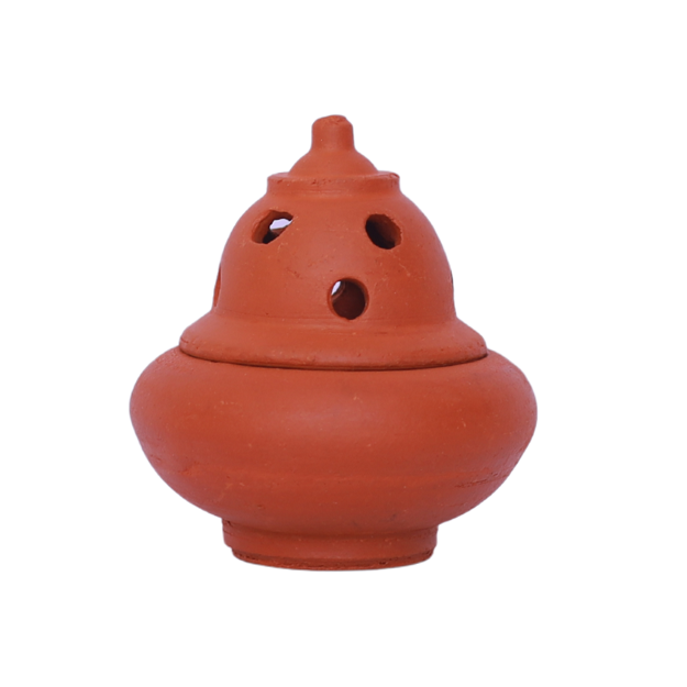 Sambrani Holder with Lid - 10.5x12.5 cm