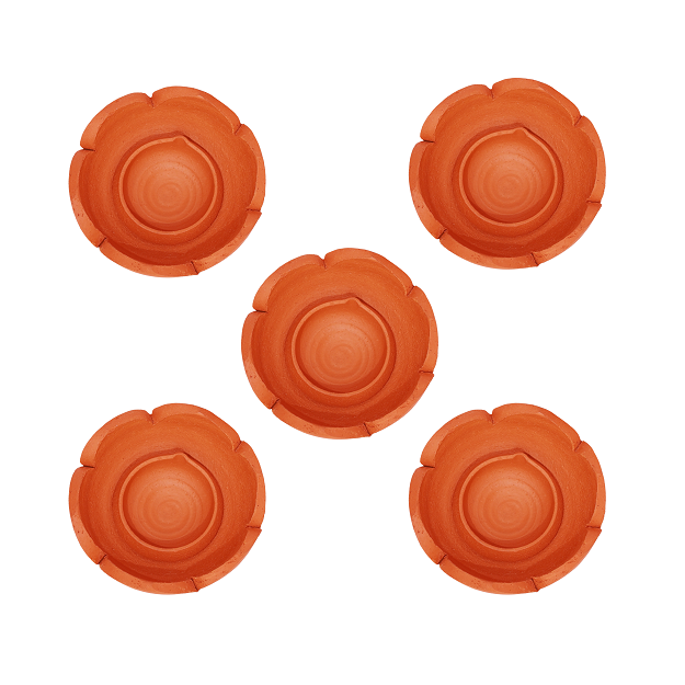 Lotus Diya - pack of 5
