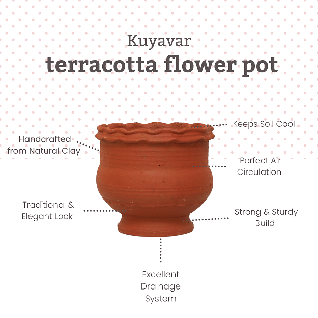 Flower pot - 20x17.5 cm - pack of 3