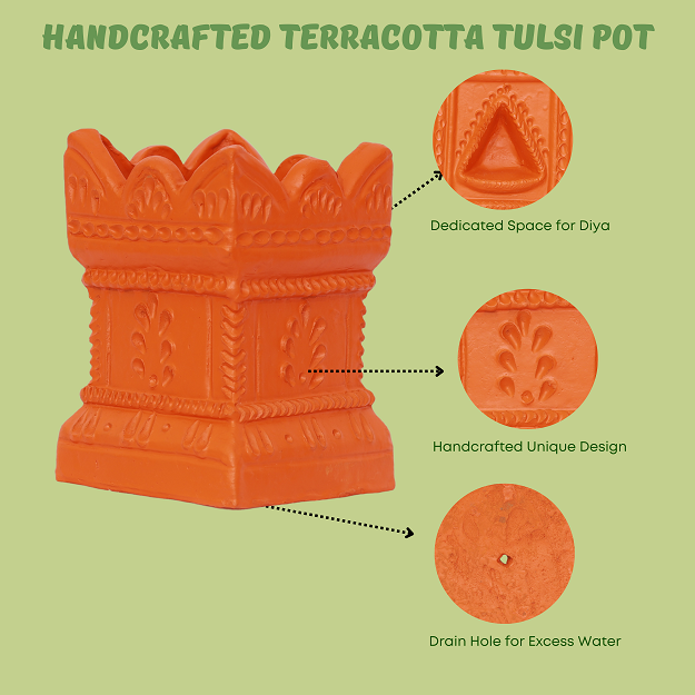 Tulsi Pot - 14x20 cm