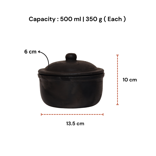 Bowl with Lid - Black