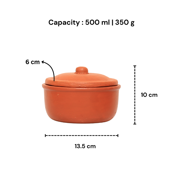 Bowl with Lid - Brown