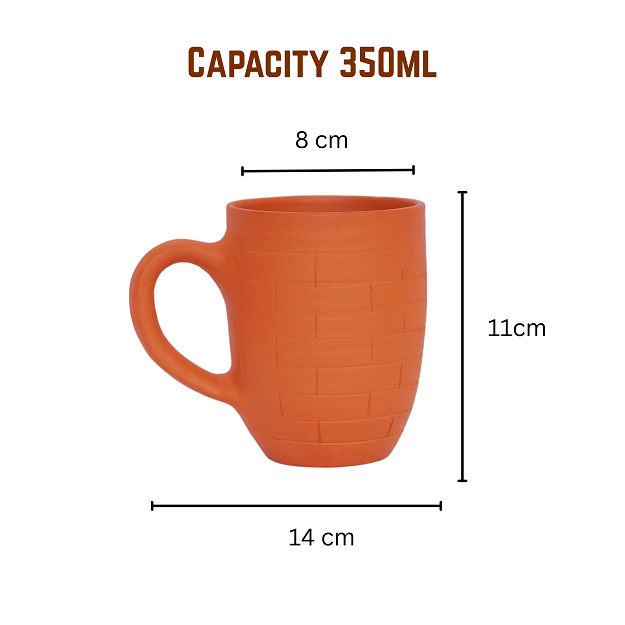 Juise Cup - brick design 14x11 cm