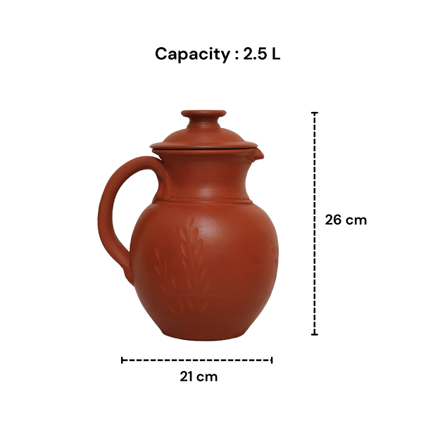 Jug with Lid - Big Design 21x26 cm